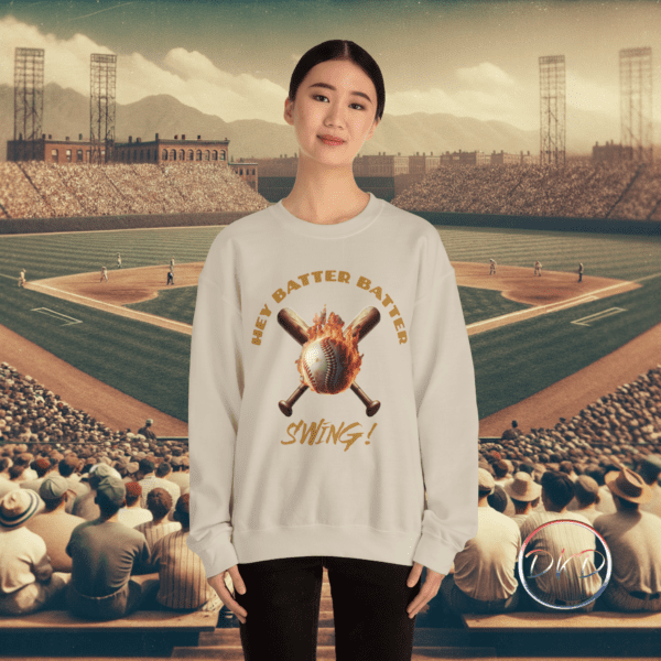 Baseball Game Day Unisex Heavy Blend™ Crewneck Sweatshirt - Image 2