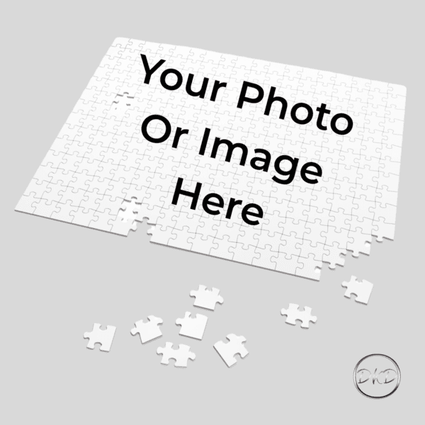 Personalized with pet photo jigsaw puzzle, vibrant colors and high-quality chipboard pieces, comes in a white metal tin box perfect for gifting. Ideal for pet lovers looking for a fun and unique way to showcase their furry friends. Suitable for birthdays, holidays, and special occasions.