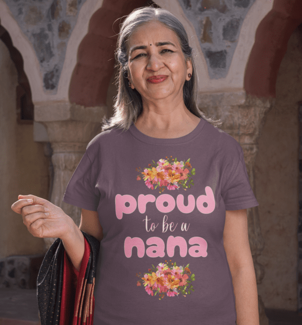Comfort Colors 1717 Proud Nana Floral T-shirt - Image 8