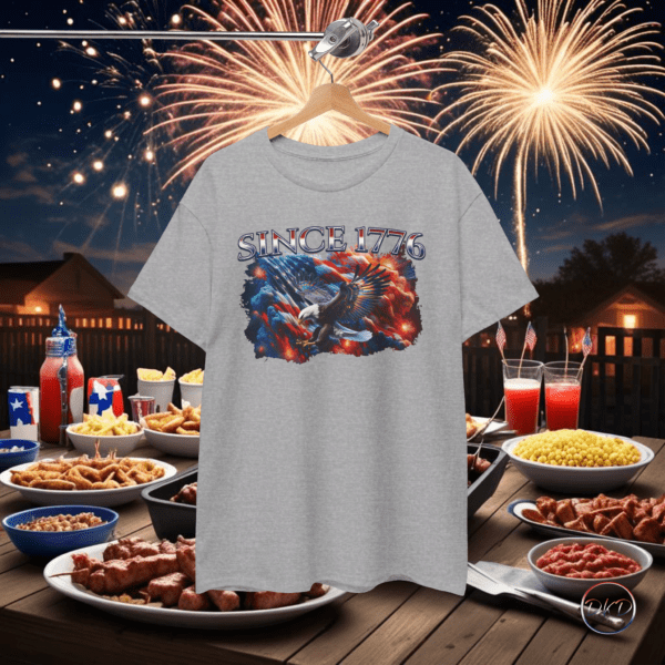 Since 1776 Patriotic Flag Fourth Of July T-Shirt - Image 3