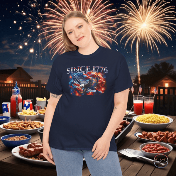 Since 1776 Patriotic Flag Fourth Of July T-Shirt - Image 8