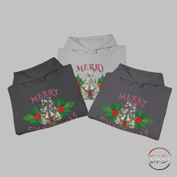 Merry Christmas Holly Hooded Sweatshirt - Image 2