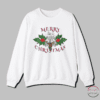 A cozy and festive sweatshirt featuring holly and Christmas floral designs with silver bells graphics and 'Merry Christmas' text. Perfect for adding a touch of holiday cheer and warmth to your winter wardrobe. Ideal for those who love celebrating Christmas and spreading holiday spirit.