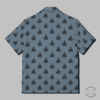 Hawaiian Shirt Nautical Sailboat Print Slate Gray Background - Image 4