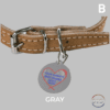 Customizable Pet Tag - Personalized Best Friend Name & Acquired Date Vintage Grunge Doodle Style Heart Design - Image 3