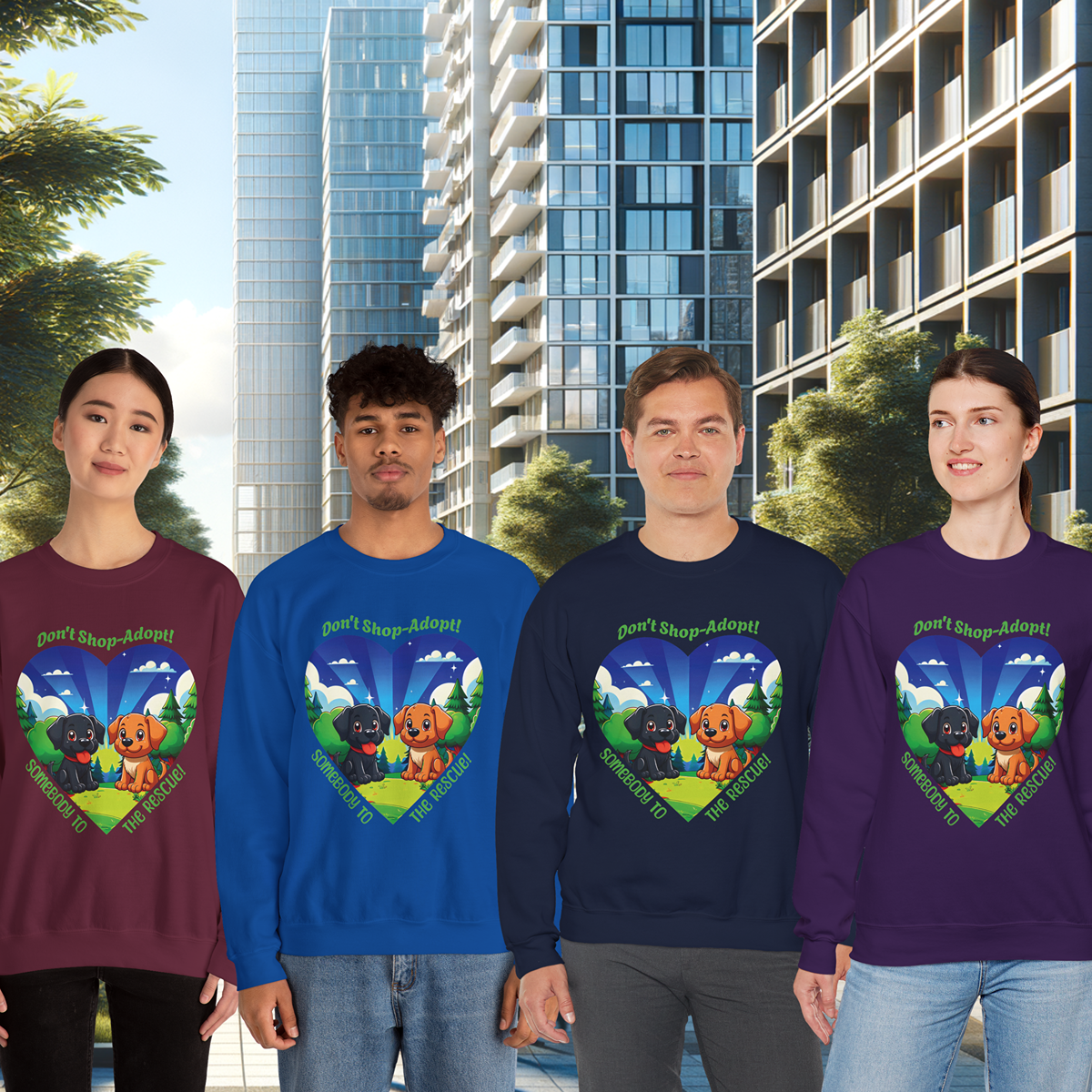 Don't Shop-Adopt Heartwarming Sweatshirt - Image 3