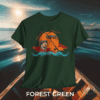 Fishing Rod Unisex Tee Hooked Sunset Waves Design - Image 6