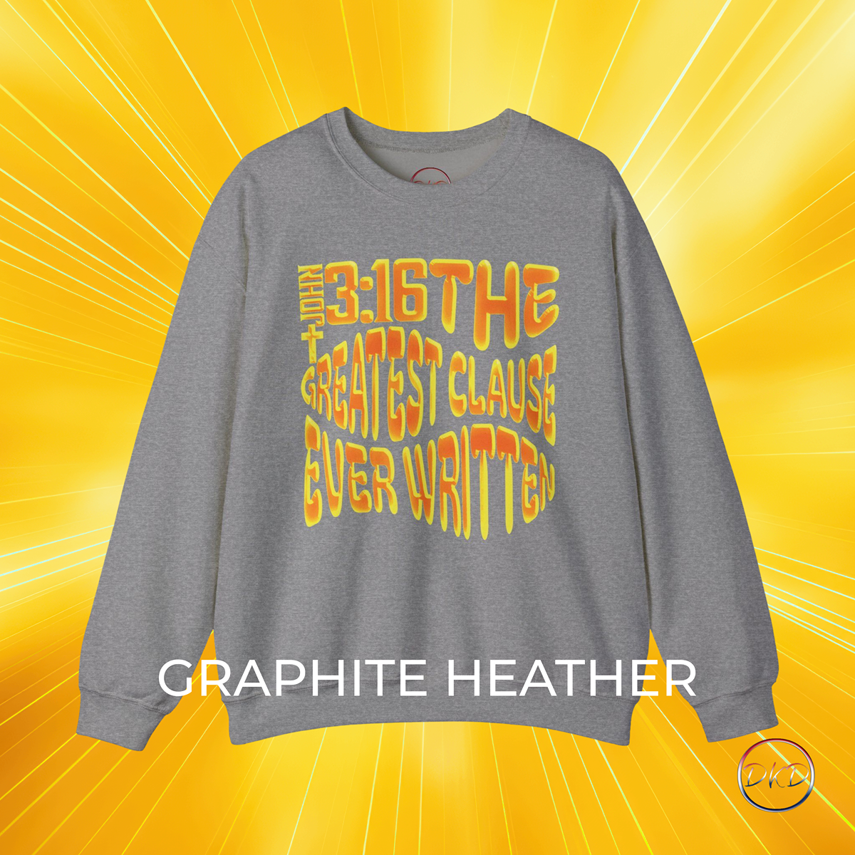 John 3:16 Gradient Unisex Sweatshirt - Image 2