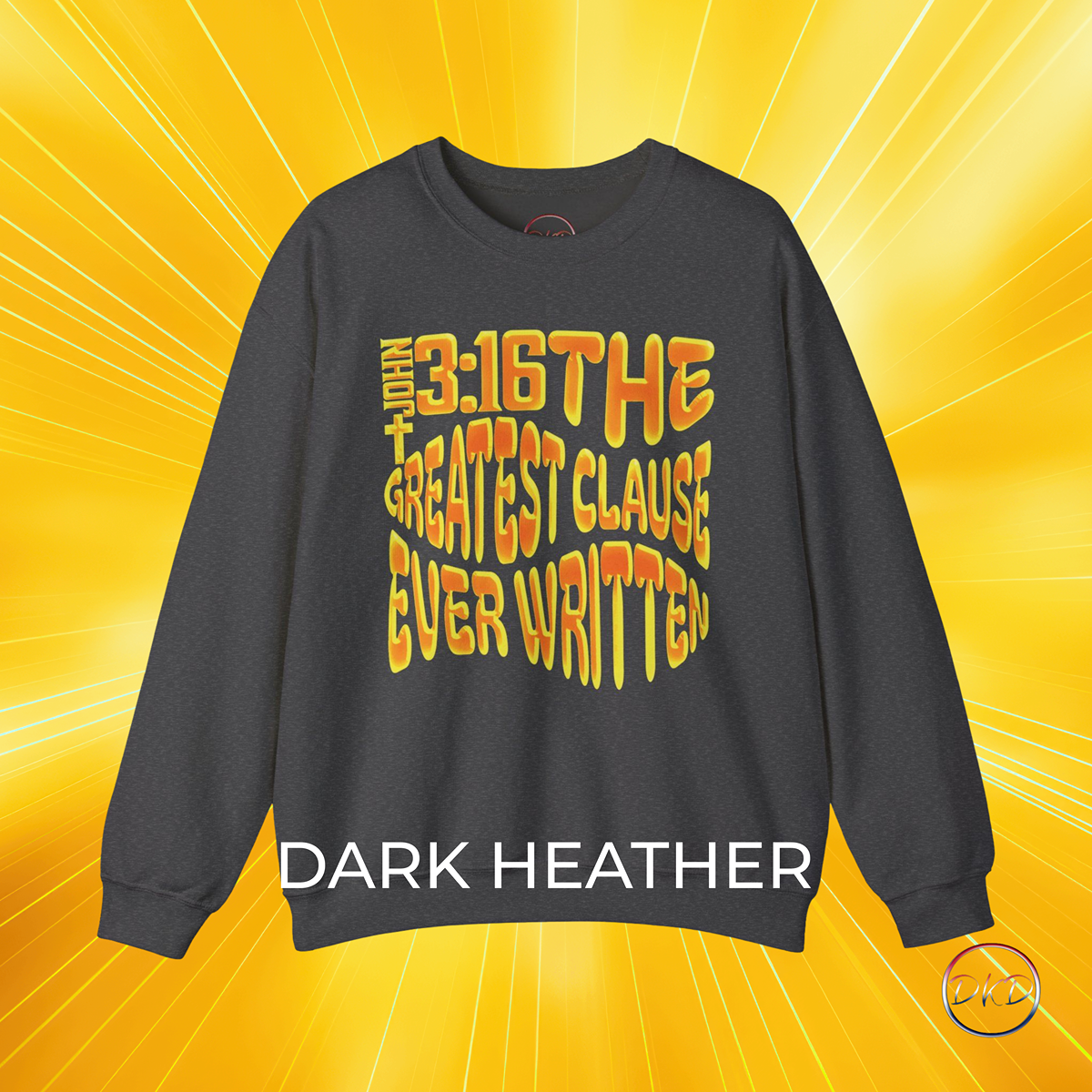 John 3:16 Gradient Unisex Sweatshirt - Image 3