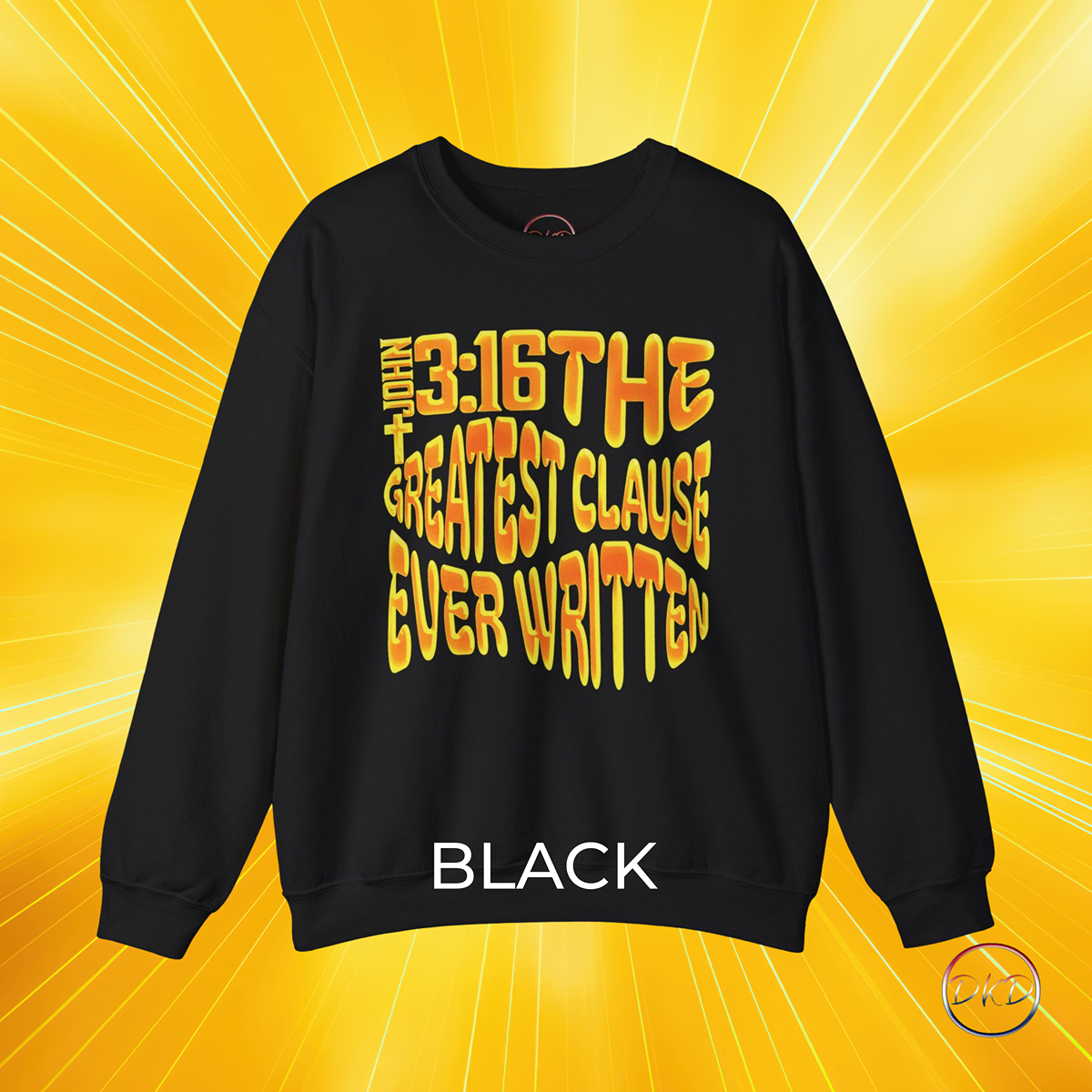 John 3:16 Gradient Unisex Sweatshirt - Image 4