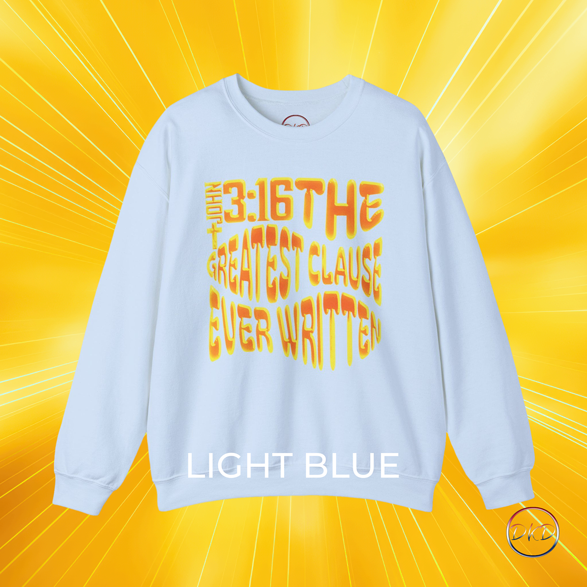 John 3:16 Gradient Unisex Sweatshirt - Image 5