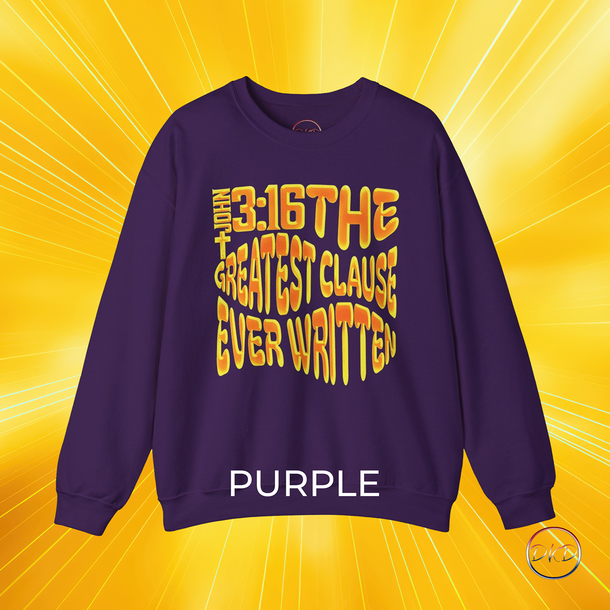 John 3:16 Gradient Unisex Sweatshirt - Image 7