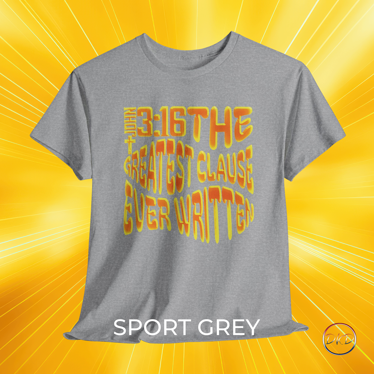 John 3:16 Christian Statement Tee - Image 2