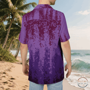 The abstract Wisteria Shirt is a wearable canvas of twilight hues, blending artistic abstraction with botanical grace. Its gradient wash transitions from deep plum to soft lavender, echoing the cascading bloom of wisteria at dusk. This shirt gives off a serene and stylish vibe, perfect for those who appreciate nature-inspired designs. Ideal for casual wear at the beach or low-key settings, this shirt is a versatile addition to any wardrobe. Relevant for summer outings, beach vacations, and garden parties.