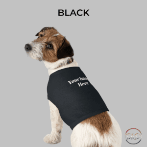 Customize this Pet Tank Top with your own image to create a unique and personalized look for your furry friend. Made from strong and smooth fabric, this tank top is comfortable and elastic, perfect for your pet to wear during walks or outdoor activities. Ideal for pet owners looking to add a special touch to their pet's wardrobe.