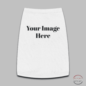 Customize this Pet Tank Top with your own image to create a unique and personalized look for your furry friend. Made from strong and smooth fabric, this tank top is comfortable and elastic, perfect for your pet to wear during walks or outdoor activities. Ideal for pet owners looking to add a special touch to their pet's wardrobe.
