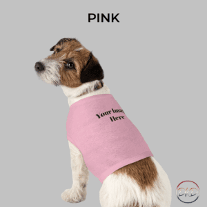 Customize this Pet Tank Top with your own image to create a unique and personalized look for your furry friend. Made from strong and smooth fabric, this tank top is comfortable and elastic, perfect for your pet to wear during walks or outdoor activities. Ideal for pet owners looking to add a special touch to their pet's wardrobe.