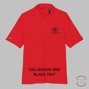 This performance polo brings a quiet, heartfelt touch to everyday wear. An embroidered "Somebody To The Rescue" dog rescue emblem sits on the chest — a subtle badge of care that sparks conversation and connection. Lightweight and breathable, the polo moves easily from morning walks to volunteer shifts at the shelter. The sun-blocking fabric and moisture-wicking finish keep you comfortable during long days outside, while the durable recycled polyester holds up to frequent wear and washes. Choosing this polo means wearing support: each purchase helps provide food, shelter, and medical care for rescued dogs, so your shirt carries both function and meaning. Red with black logo text