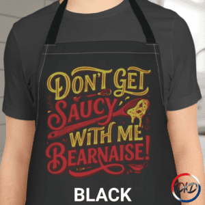 Bring bold flavor and big personality to the kitchen with this “Don’t Get Saucy With Me Béarnaise” apron — a playful, chef‑approved design that’s perfect for home cooks, grill masters, and anyone who loves a good culinary pun. Made with durable fabric and available with 5 strap colors, this apron blends humor, comfort, and everyday practicality. Whether you’re whisking, sautéing, grilling, or hosting, it keeps you clean while serving up a side of attitude. A great kitchen gift for foodies, Mother’s Day, Father’s Day, housewarmings, or anyone who loves to cook with style.