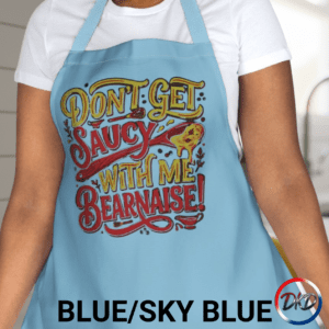 Bring bold flavor and big personality to the kitchen with this “Don’t Get Saucy With Me Béarnaise” apron — a playful, chef‑approved design that’s perfect for home cooks, grill masters, and anyone who loves a good culinary pun. Made with durable fabric and available with 5 strap colors, this apron blends humor, comfort, and everyday practicality. Whether you’re whisking, sautéing, grilling, or hosting, it keeps you clean while serving up a side of attitude. A great kitchen gift for foodies, Mother’s Day, Father’s Day, housewarmings, or anyone who loves to cook with style.
